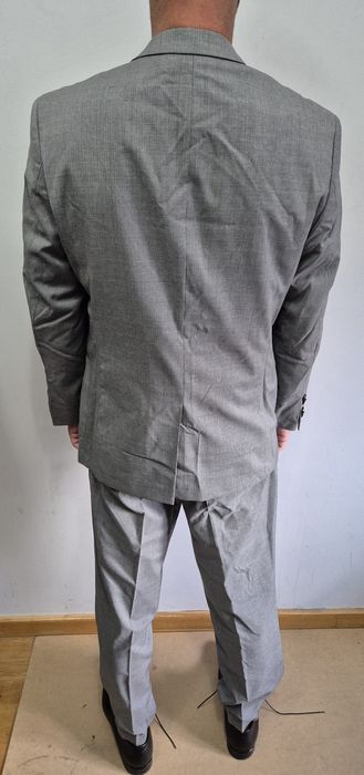 HUGO BOSS roz. 52 wełniany garnitur premium 100 'S naturalstretch