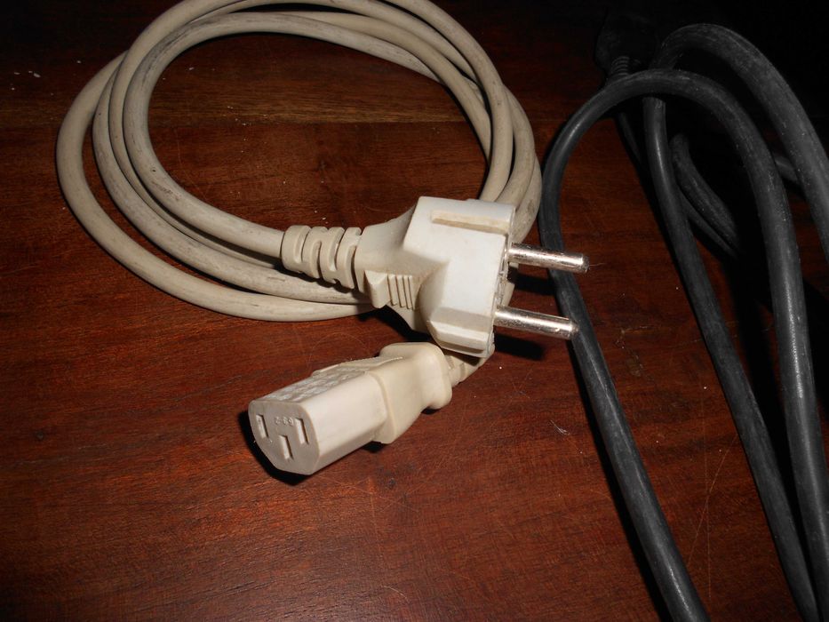 Cabo fio alimentação power pc computador radio aparelhagem