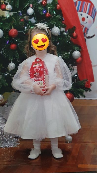 Прокат святкових костюмів,новорічна сукня сніжинки для дівчинки Ельф,Л