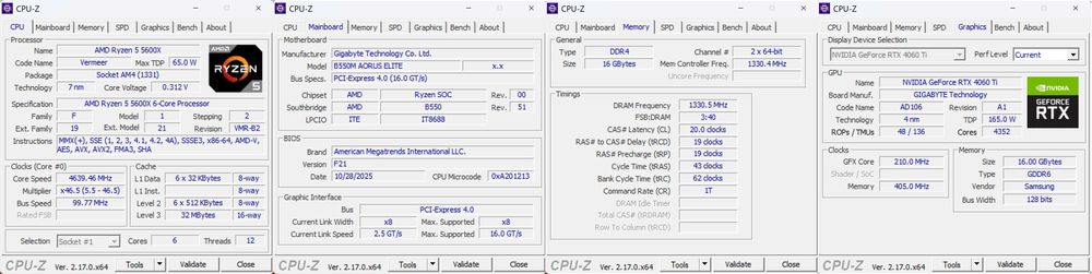 Desktop Gaming RTX 4060 Ti 16GB | Ryzen 5 5600X | 16GB RAM | 500GB SSD