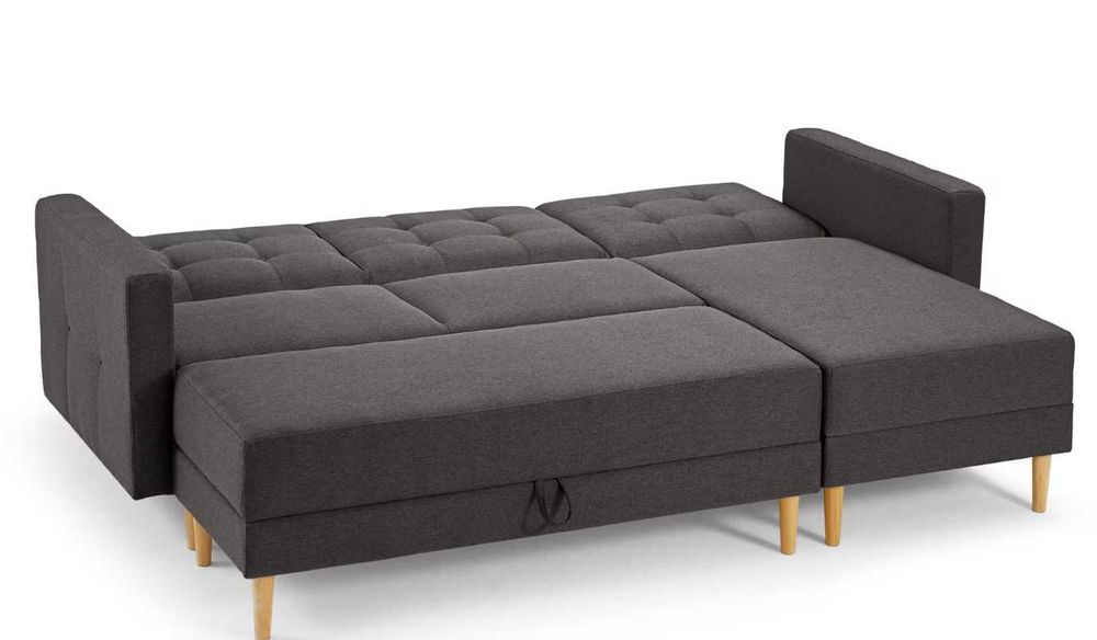 Sofa narożna sprężynowa Nordic z pufą firmy Tchibo