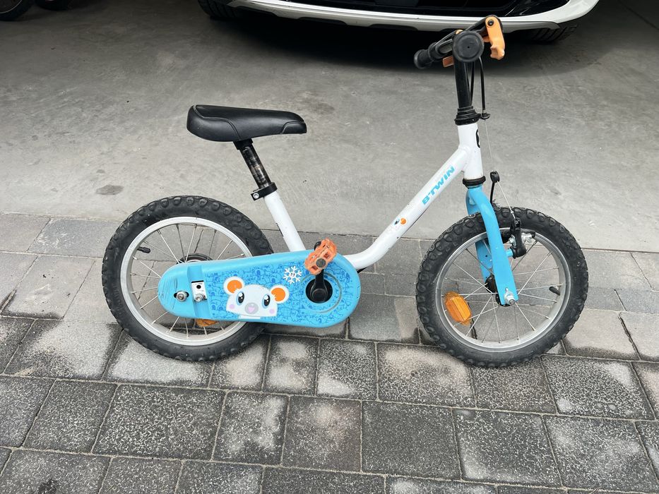 Rowerek dzieciecy b-twin 14 cali arctic 100 decatlon