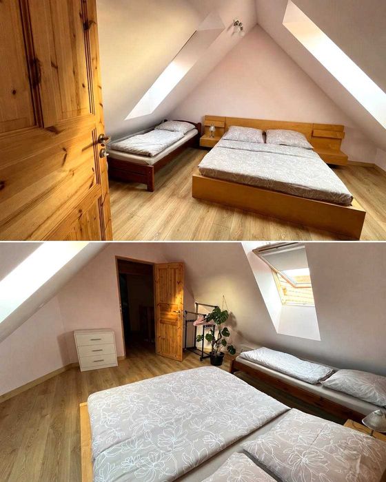 Apartament  5 pokoi, do 12 osób, 140m2,  6 km do dworca PKP we Wrocławiu