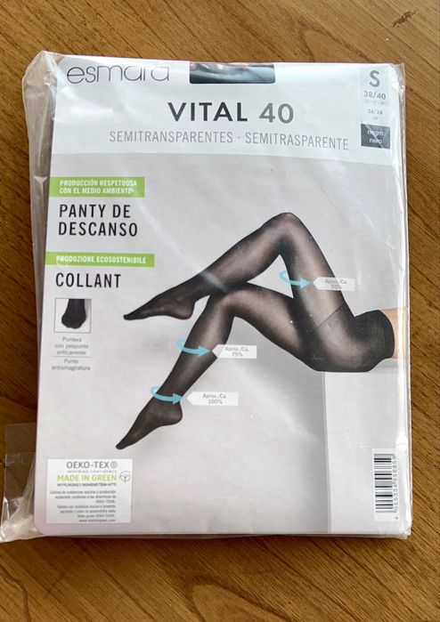 Collants pretos de descanso