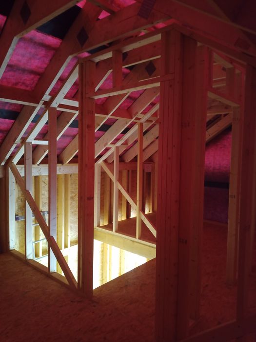 Tarasy drewniane, Budowa domów szkieletowych