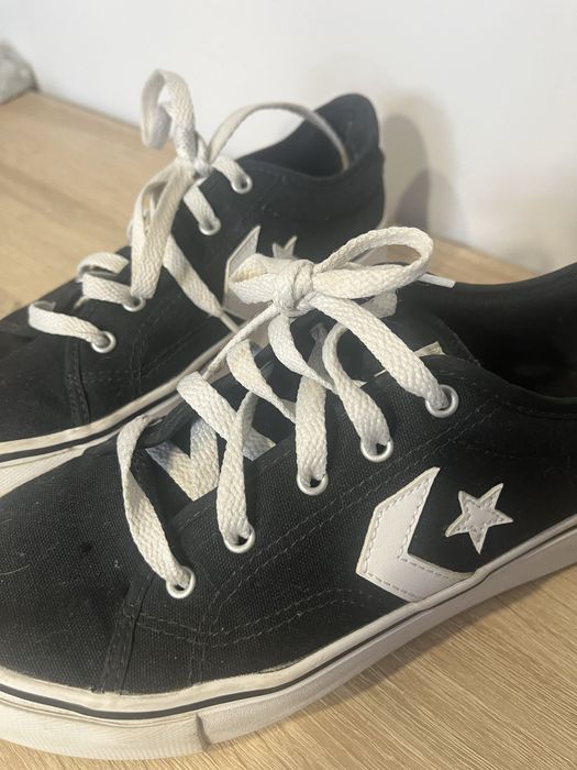 Buty converse sneekersy czarne replay platform ox