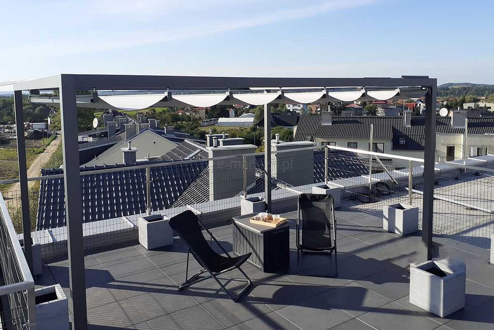 Zadaszenie pergola altana wiata na taras do ogrodu nad basen Dragon