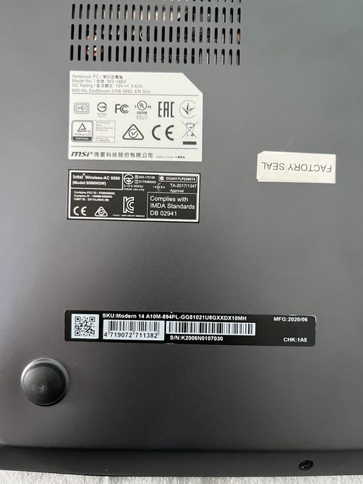 MSI Laptop Modern 14