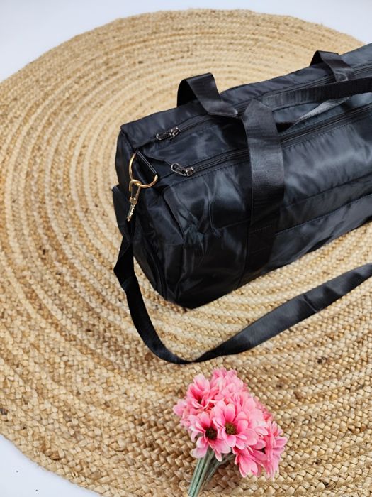 Nowa czarna torba sportowa podróżna turystyczna bagaż podręczny basen