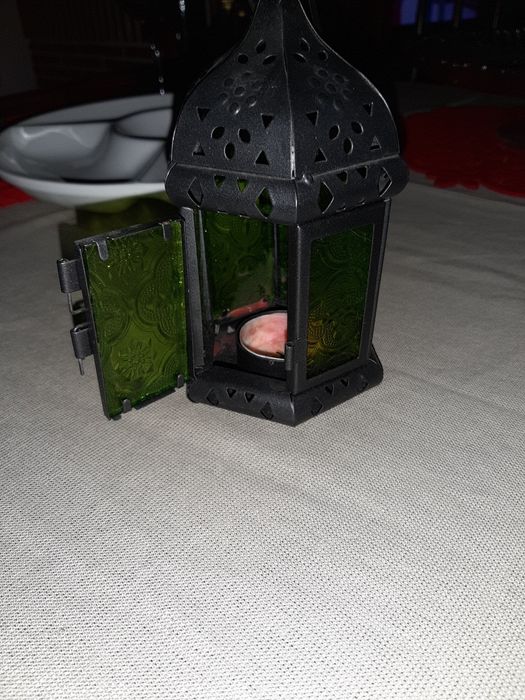 Duas lanterna para vela pequenas Loja gato preto