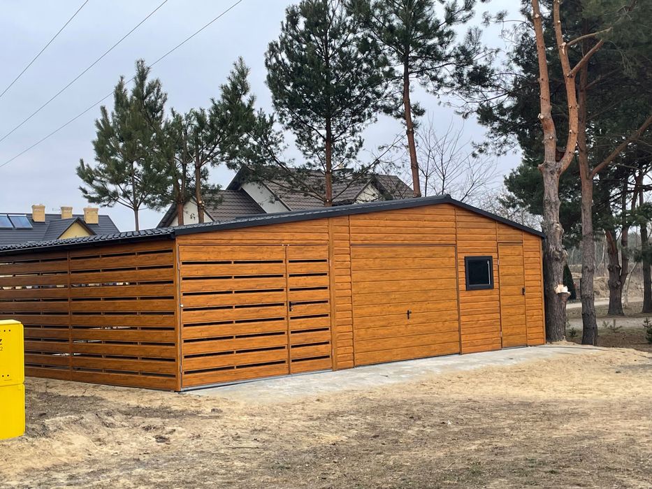 Garaże blaszane Domki ogrodowe Garaże z płyty warstwowej