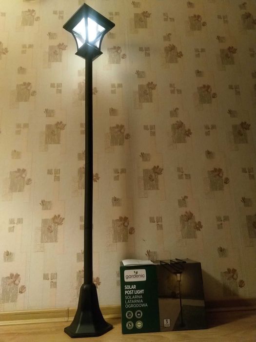 NAJTANIEJ Latarnia Solarna Stojąca Ogrodowa 155 cm Wysyłka