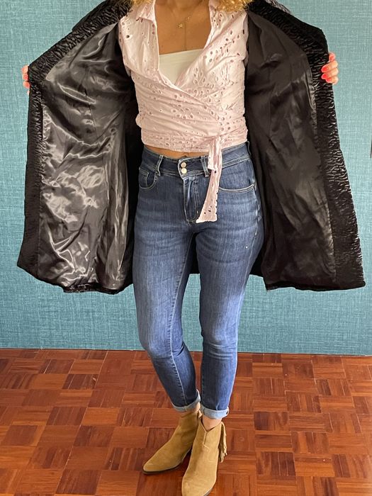 Casaco Sahoco, M, manga a 3/4, cinto não incluído64585876969858123