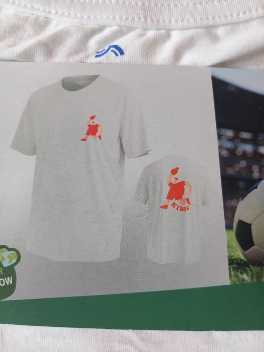 Tshirt męski XL + dziecięcy 110/116 i 2 pokrowce na lusterka