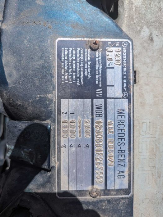 Mercedes-Benz E-Class 1993 VIN WDB1240881F267553 фото оголошення 18 з 21