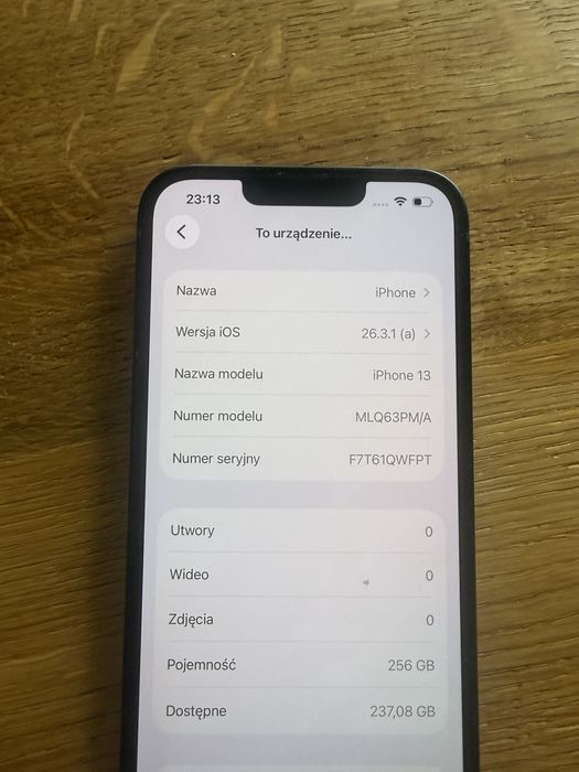 iPhone 13 256 GB | Stan Idealny | Bateria 88%