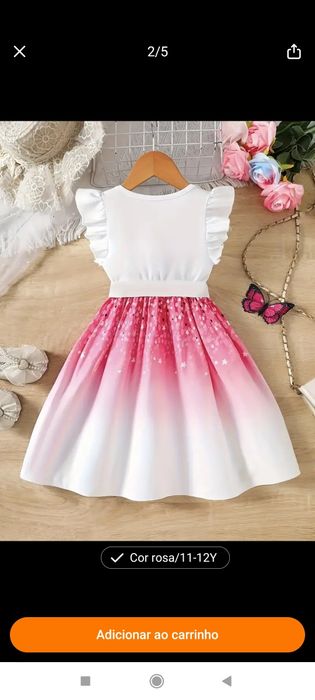Lindo vestido de menina NOVO