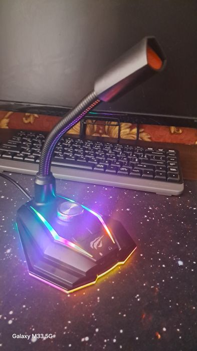 Ігровий USB-мікрофон Havit GK56 з RGB