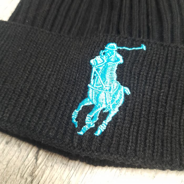 Czarna damska czapka Ralph Lauren