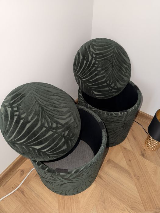 Pufy kolor ciemna zieleń