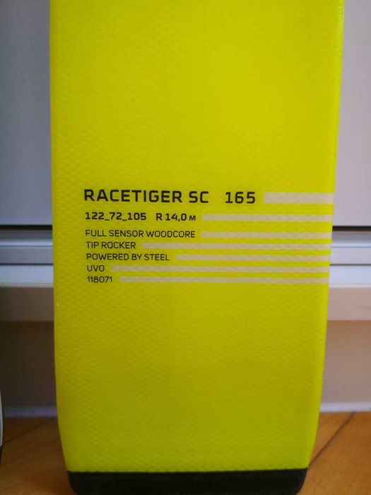 Narty Völkl Racetiger SC 165 cm (UVO 3D) | Stan BARDZO DOBRY