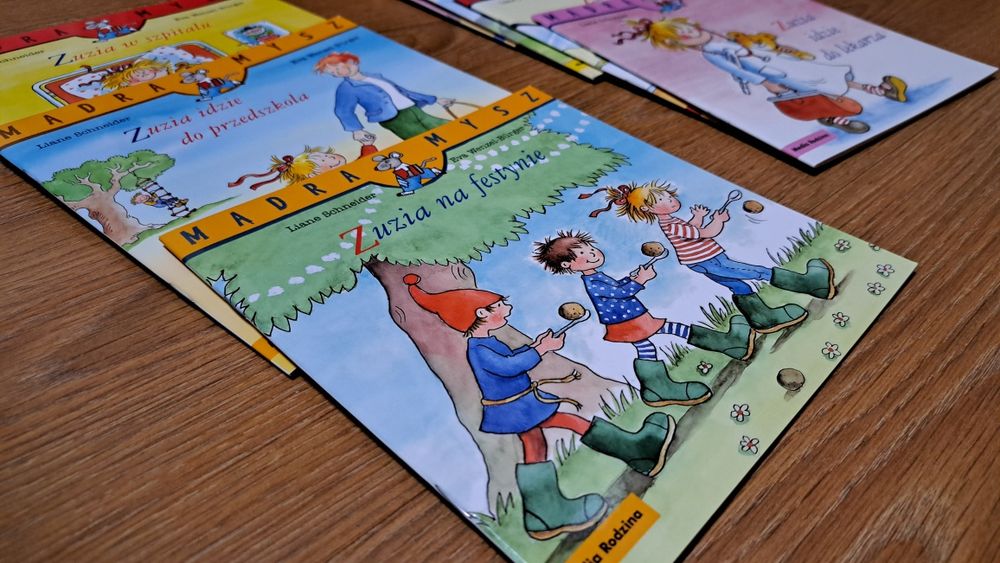 Książki z serii Zuzia idzie.  6 szt.   jak nowe komplet
