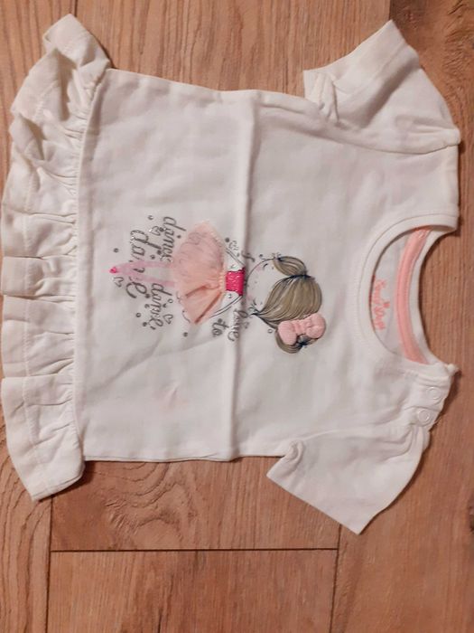 Komplet dla dziewczynki 3-6 miesięcy, 74 cm - 2x spodnie, bluzeczka