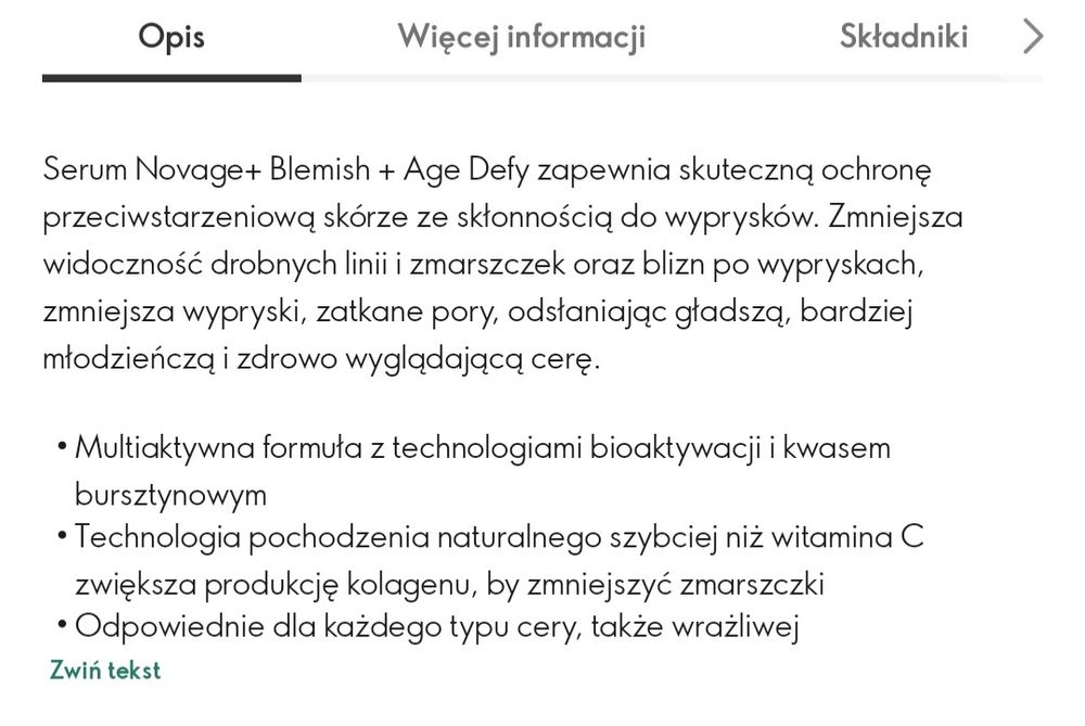 Serum do twarzy Novage