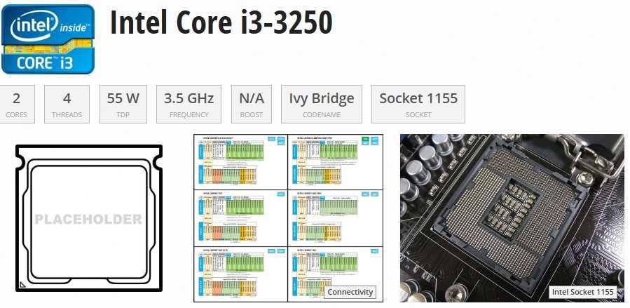 Intel Core i3-3250 (Usado)