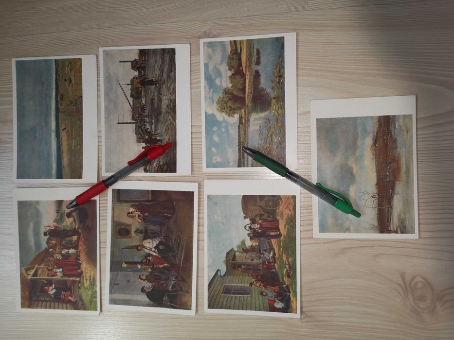Kolekcjonerskie pocztówki  malarstwo Muzeum Perm