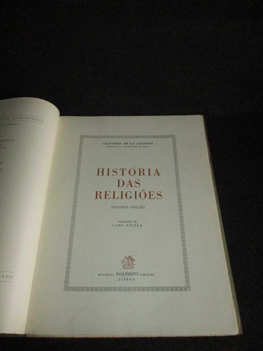 Livro História das Religiões Chantepie de La Saussaye 2ª ed Fascículos