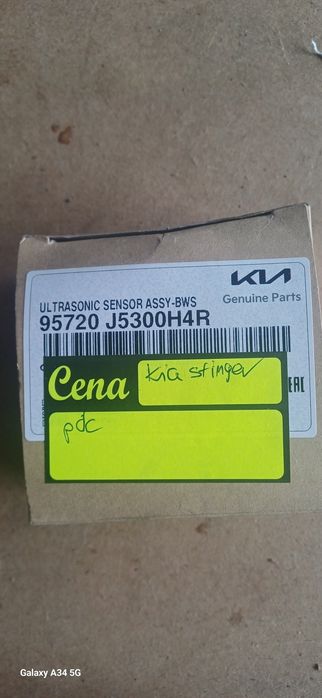 Kia Stinger czujnik parkowania pdc zderzak przód przedni 95720J5300