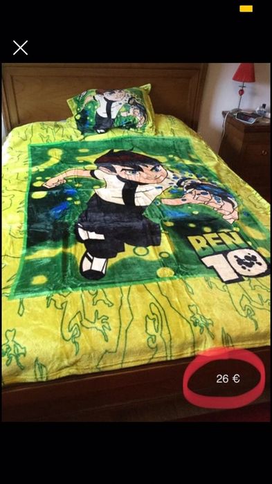 Manta e colcha para cama de solteiro (c/ e s/ fronha) - menino