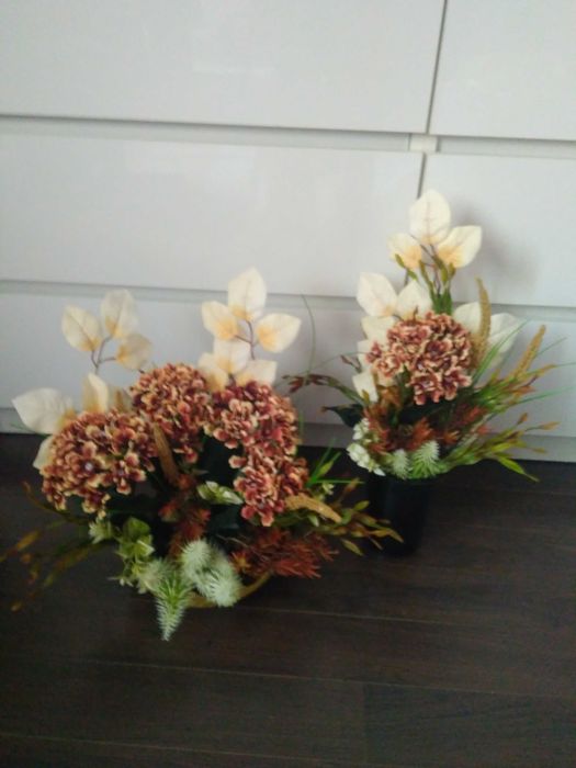 Komplet nagrobny obciążony - stroik i bukiet