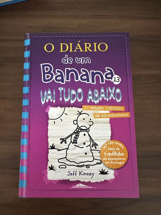 Vendo 9 livros da coleção O Diário de um Banana de Jeff Kinney, em português, em excelente estado.