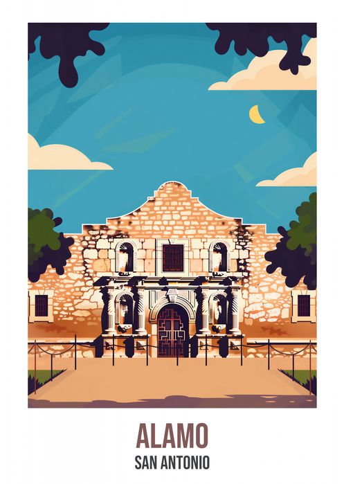 Plakat 64x90cm Alamo