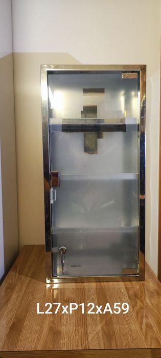 Armário inox para primeiros socorros