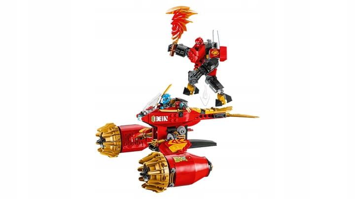 Lego Ninjago 71830 – mech Kaia i motocykl ninja, 333 elementy