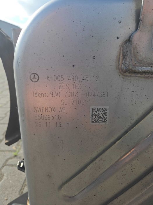 Tłumik katalizator wydech Mercedes Actros MP4 Euro 5 A0054904512