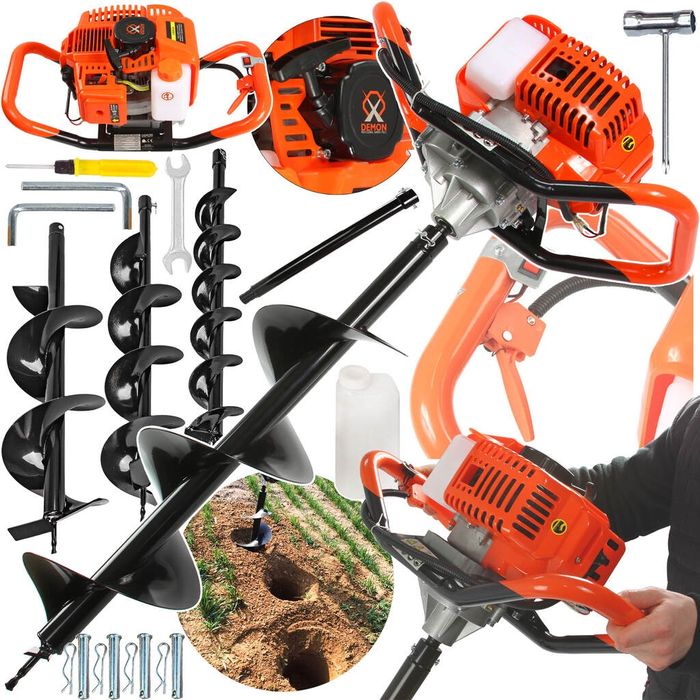 Świder Spalinowy WIERTNICA  1-Osobowy 100,150, 200mm+ przedłużka