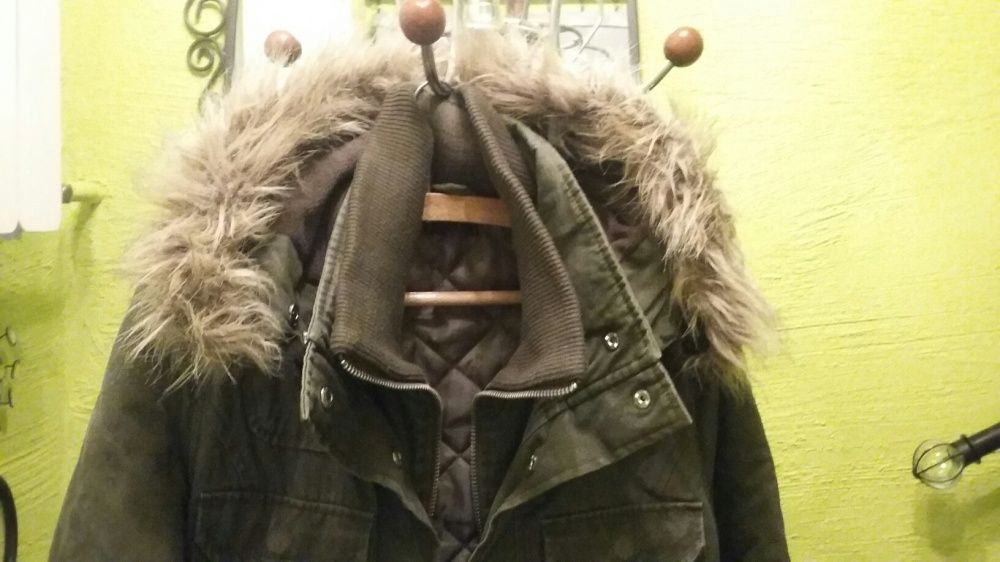Kurtka parka khaki/oliwka 34 (XS)
