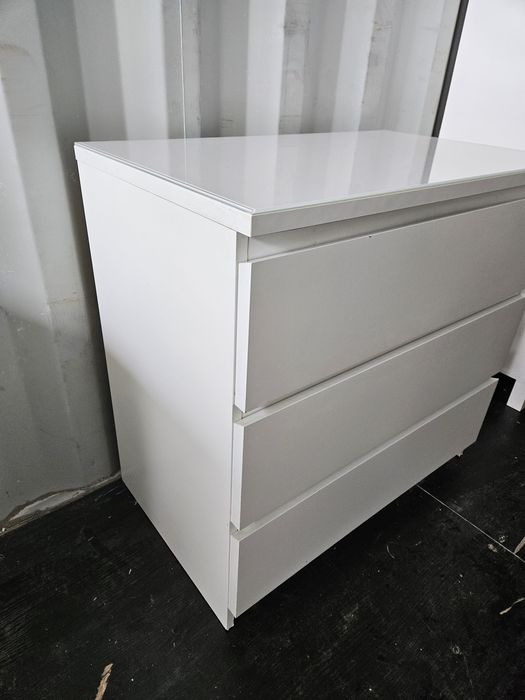 Komoda IKEA malm 3 szuflady+szkło/dostawa
