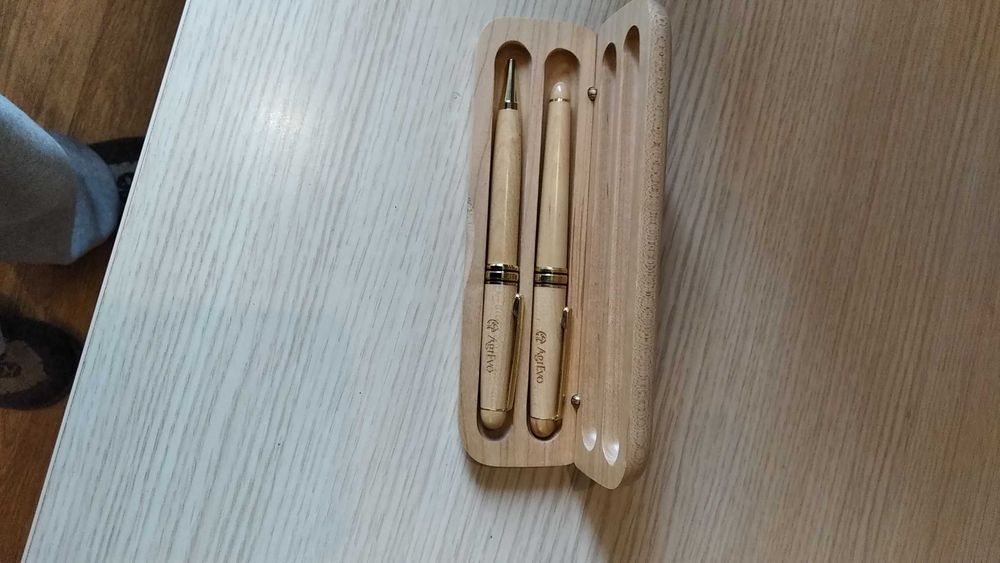 подарочный набор авторучек AgrEvo из дерева Германия