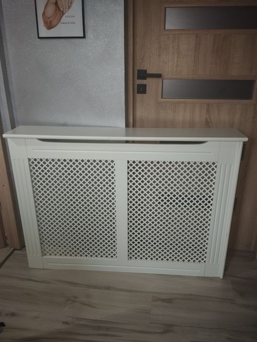 Maskownica na kaloryfer osłona na grzejnik biała płyta MDF