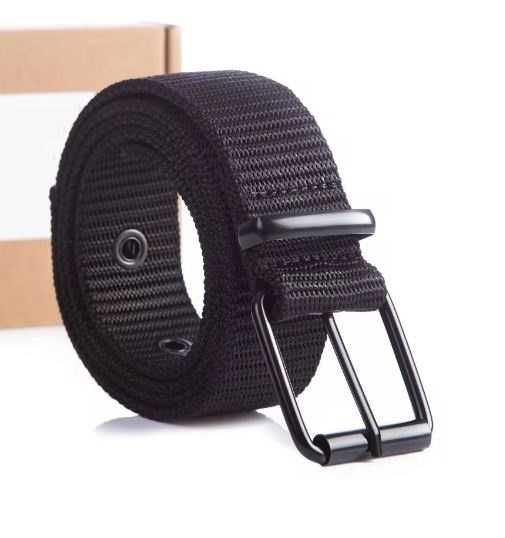 pasek do spodni męski materiałowy, czarny , nowy długość 114cm