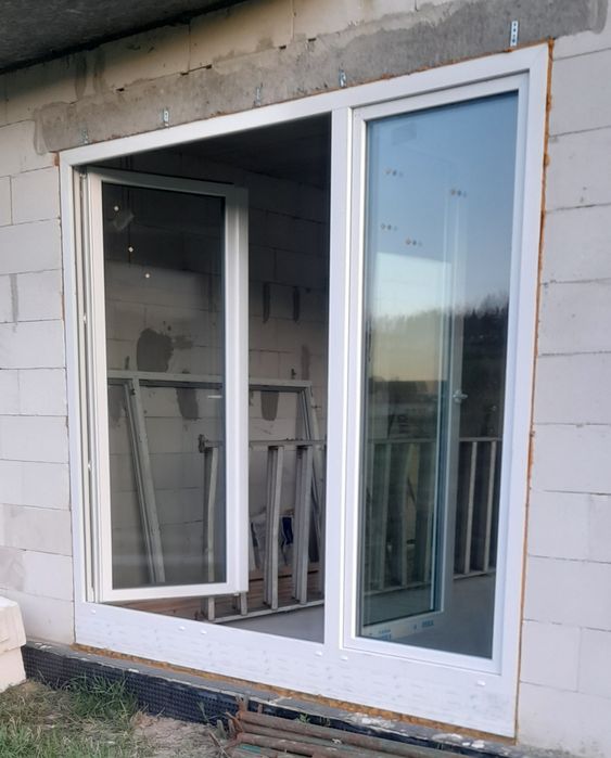 Okno drzwi tarasowe trzyszybowe wys 230 x dł 270