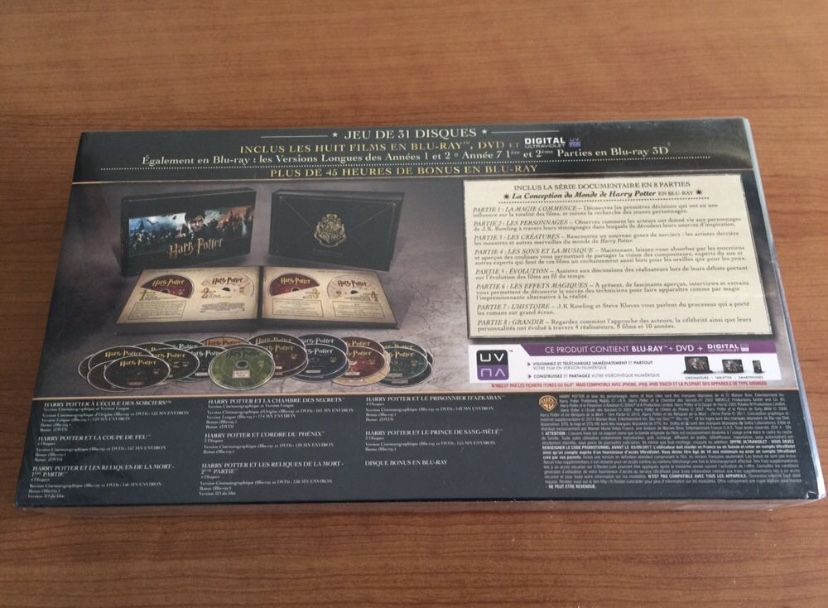 Harry Potter Blu-ray/DVD - Coleção Hogwarts (Edição Limitada)