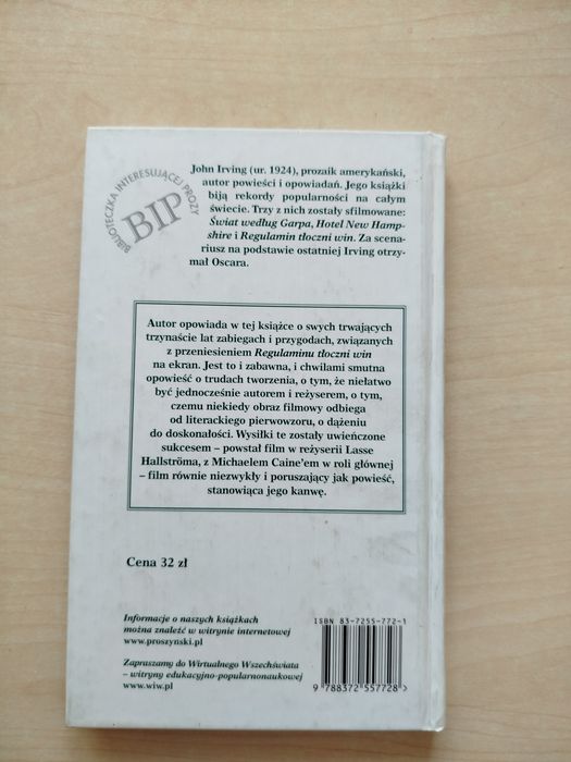 John Irving Moje filmowe perypetie Pamiętnik