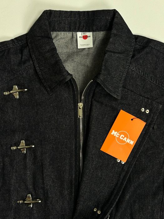 Джинсова куртка arhive jacket opium чорна джинсовка S, M, L