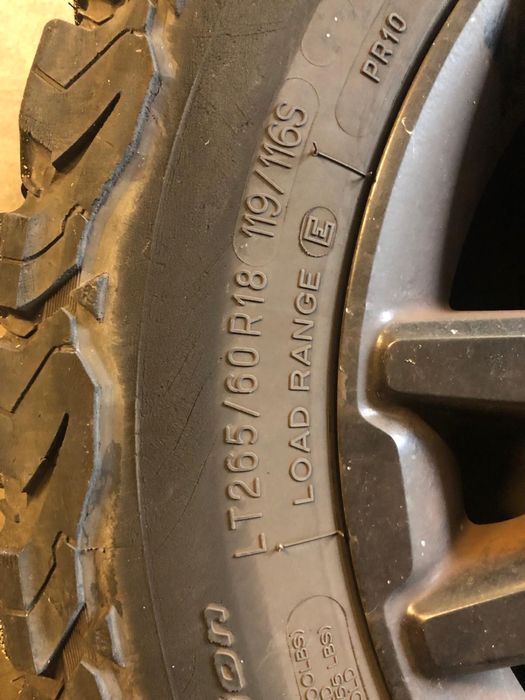 Felgi z oponami orginal e Ford Ranger Wild Truck 265/60 R18